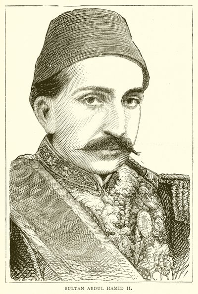 Sułtan Abdul Hamid II autorstwa English School