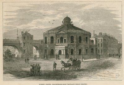 Surrey Chapel, Blackfriars Road, Southwark (Kaplica Rowland Hills) autorstwa English School