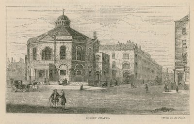 Surrey Chapel, Blackfriars Road, Southwark (Kaplica Rowland Hills) autorstwa English School