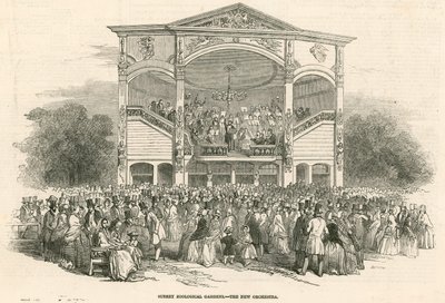 Surrey Zoological Gardens, Kennington, Londyn: nowa orkiestra autorstwa English School