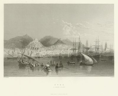 Syra, grecka wyspa, 1837 autorstwa English School