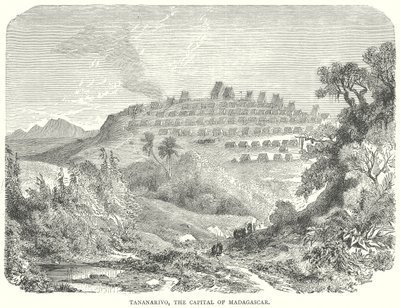 Tananarywa, stolica Madagaskaru (rycina) autorstwa English School