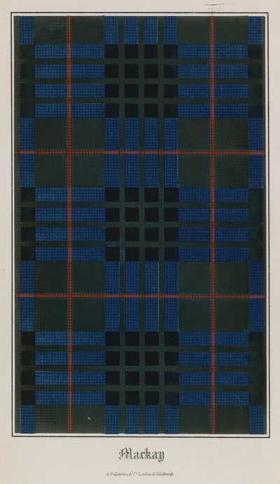 Tartan klanu Mackay autorstwa English School