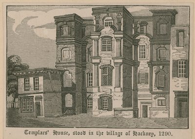 Dom Templariuszy, stał we wsi Hackney, 1290 autorstwa English School