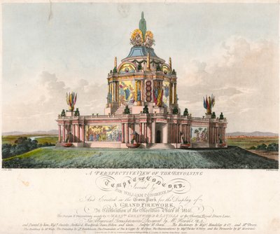 Świątynia Zgody wzniesiona dla Pokoju 1814 r. autorstwa English School