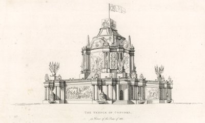 Świątynia Zgody dla uczczenia Pokoju 1814 r. autorstwa English School