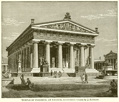 Świątynia Posejdona w Paestum, Odrestaurowana autorstwa English School