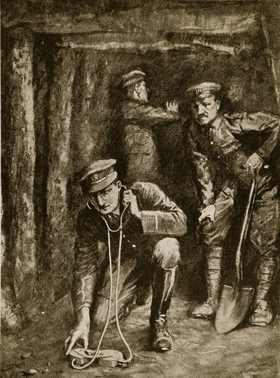 Napięty moment w kopalniach okopowych, 1914-19 autorstwa English School