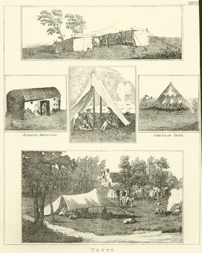 Namioty (grawerowanie) autorstwa English School