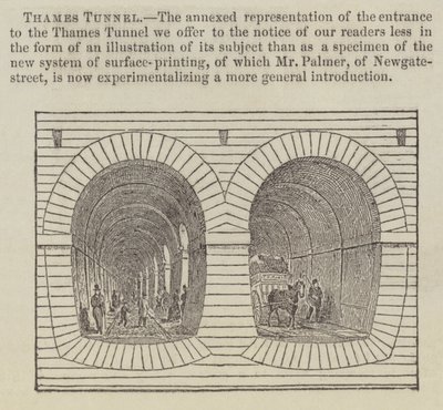 Tunel Tamizy (grawerowanie) autorstwa English School