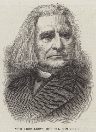 Abbe Liszt, kompozytor (grafika) autorstwa English School
