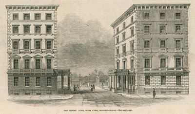 Albert Gate, Hyde Park, Knightsbridge autorstwa English School