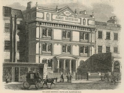 The Albert Institution, Gravel Lane, Blackfriars Road, Londyn autorstwa English School