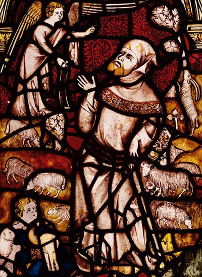 Zwiastowanie Joachimowi, 1340-50 autorstwa English School