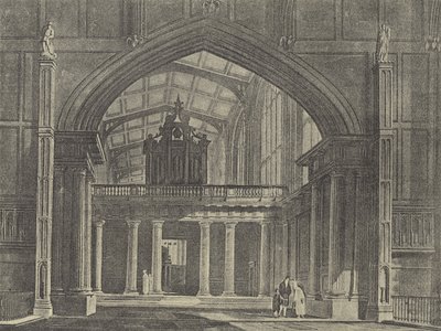 Przedkaplica, 1816 (rycina) autorstwa English School