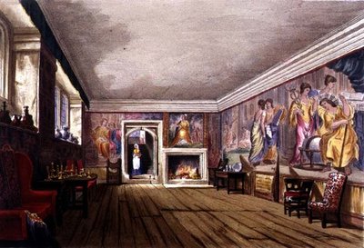 Pokój Ante, dom Cotehele, ok. 1830-40 (kolor lito) autorstwa English School