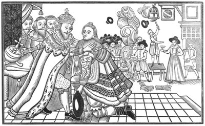 Przybycie Jego Królewskiej Mości Karola (1600-49) Księcia Walii na dwór hiszpański, 1623 autorstwa English School