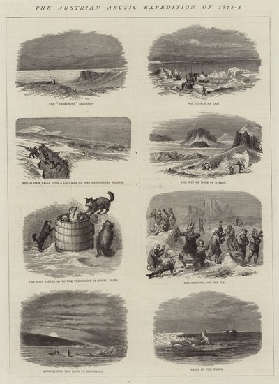 Austriacka Ekspedycja Arktyczna 1872-4 (rycina) autorstwa English School