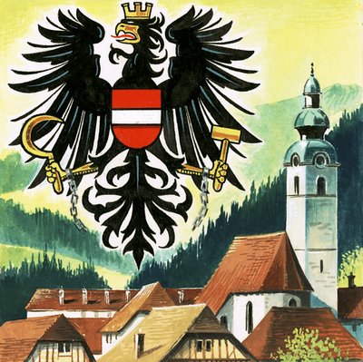 Orzeł austriacki, godło Austrii autorstwa English School