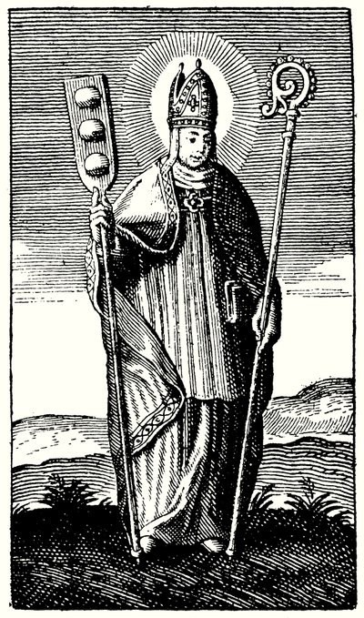 Święty Piekarzy, St Honore (rycina) autorstwa English School