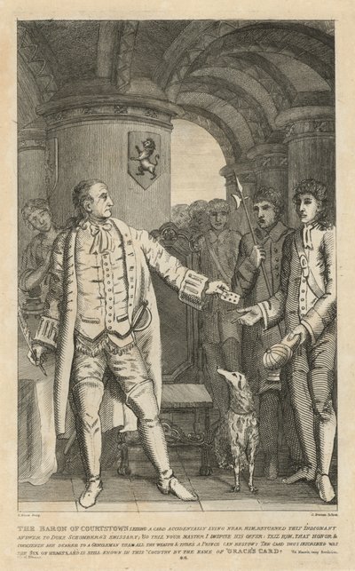 Baron Courtstown zwrócił tę pełną oburzenia odpowiedź wysłannikowi księcia Schomberga autorstwa English School
