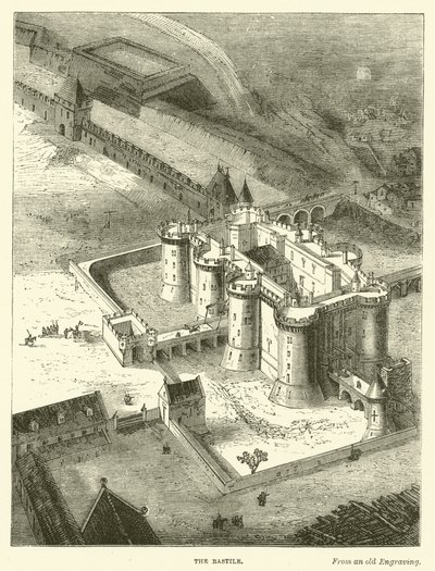 Bastylia (rycina) autorstwa English School
