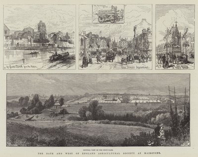 Towarzystwo Rolnicze Bath and West of England w Maidstone (grawerowanie) autorstwa English School