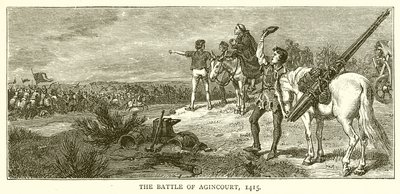 Bitwa pod Agincourt, 1415 autorstwa English School