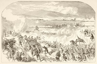 Bitwa pod Malvern Hill (litho) autorstwa English School