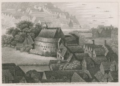 Ogród Niedźwiedzia, Bankside, Southwark, Londyn autorstwa English School