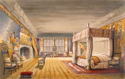 Najlepsza sypialnia, Cotehele House, ok. 1830-40 autorstwa English School