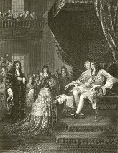 Karta Praw przedstawiona Williamowi i Mary autorstwa English School