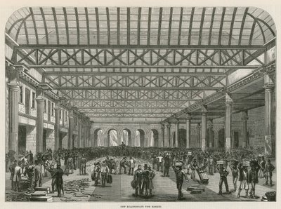 Targ rybny w Billingsgate autorstwa English School