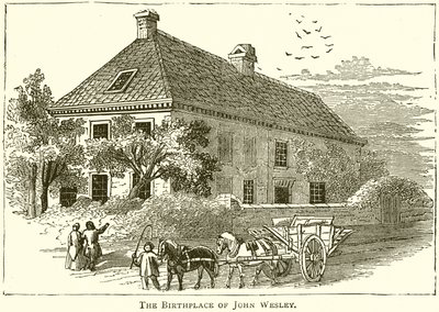 Miejsce urodzenia Johna Wesleya autorstwa English School