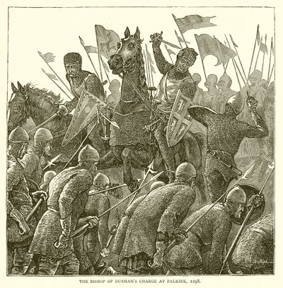 Biskup Durhams Charge w Falkirk, 1298 autorstwa English School