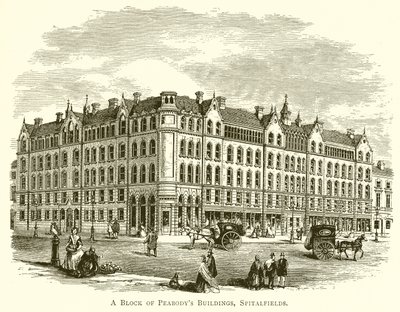 Blok budynków Peabodys, Spitalfields autorstwa English School