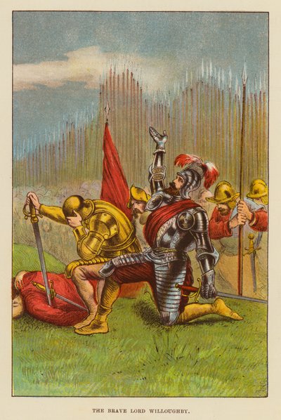 Dzielny Lord Willoughby (kolor lito) autorstwa English School
