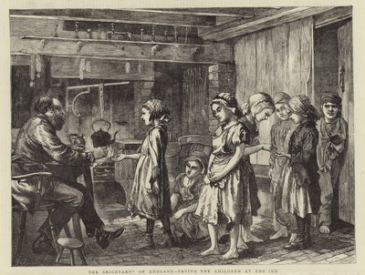 Cegielnie w Anglii — płacenie dzieciom autorstwa English School