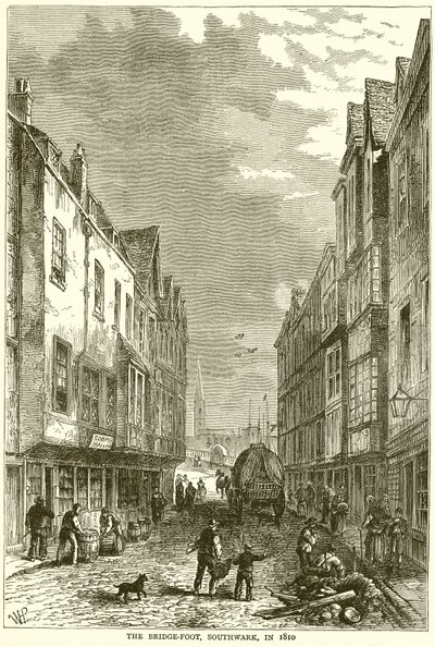 Most-Stopa, Southwark, 1810 r. autorstwa English School
