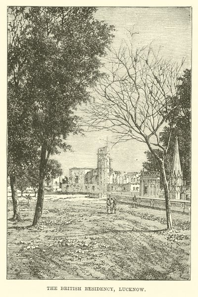 Rezydencja brytyjska, Lucknow autorstwa English School