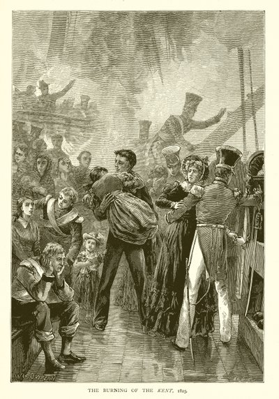 Spalenie Kentu, 1825 autorstwa English School
