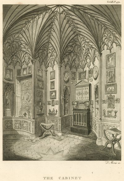 Gabinet w Strawberry Hill, Twickenham, Londyn autorstwa English School