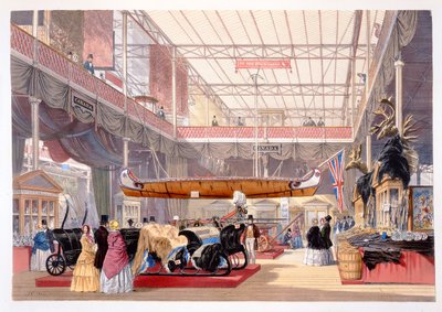 The Canadian Hall from Dickinsons Comprehensive Pictures of the Great Exhibition of 1851..., opublikowanej przez Dickinson Brothers, 1854 autorstwa English School