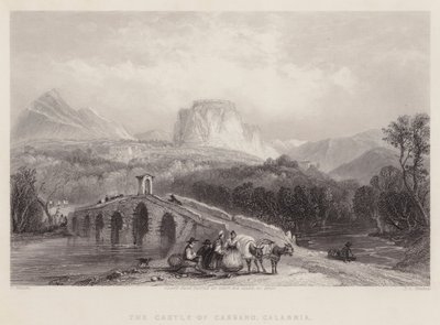 Zamek Cassano, Kalabria (rycina) autorstwa English School