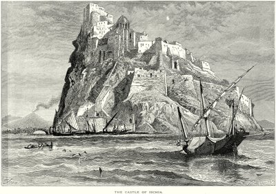 Zamek na wyspie Ischia (rycina) autorstwa English School
