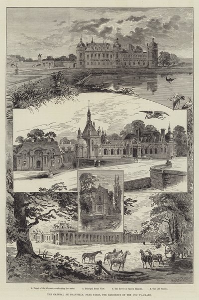 Chateau de Chantilly pod Paryżem, rezydencja księcia d