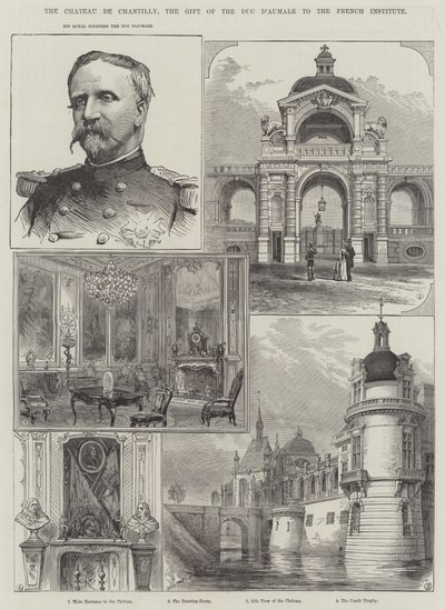 Zamek w Chantilly, dar księcia d