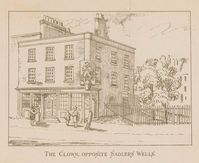 Klaun naprzeciwko Sadlers Wells, Londyn autorstwa English School