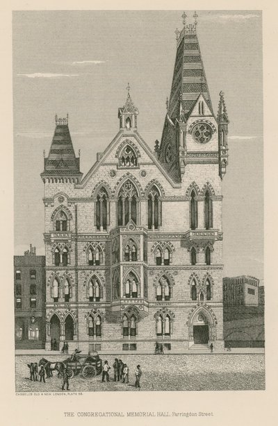 Congregational Memorial Hall, Farringdon Street, Londyn autorstwa English School