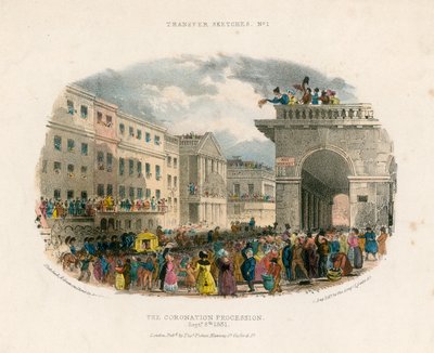 Procesja koronacyjna, 8 września 1831 r. autorstwa English School